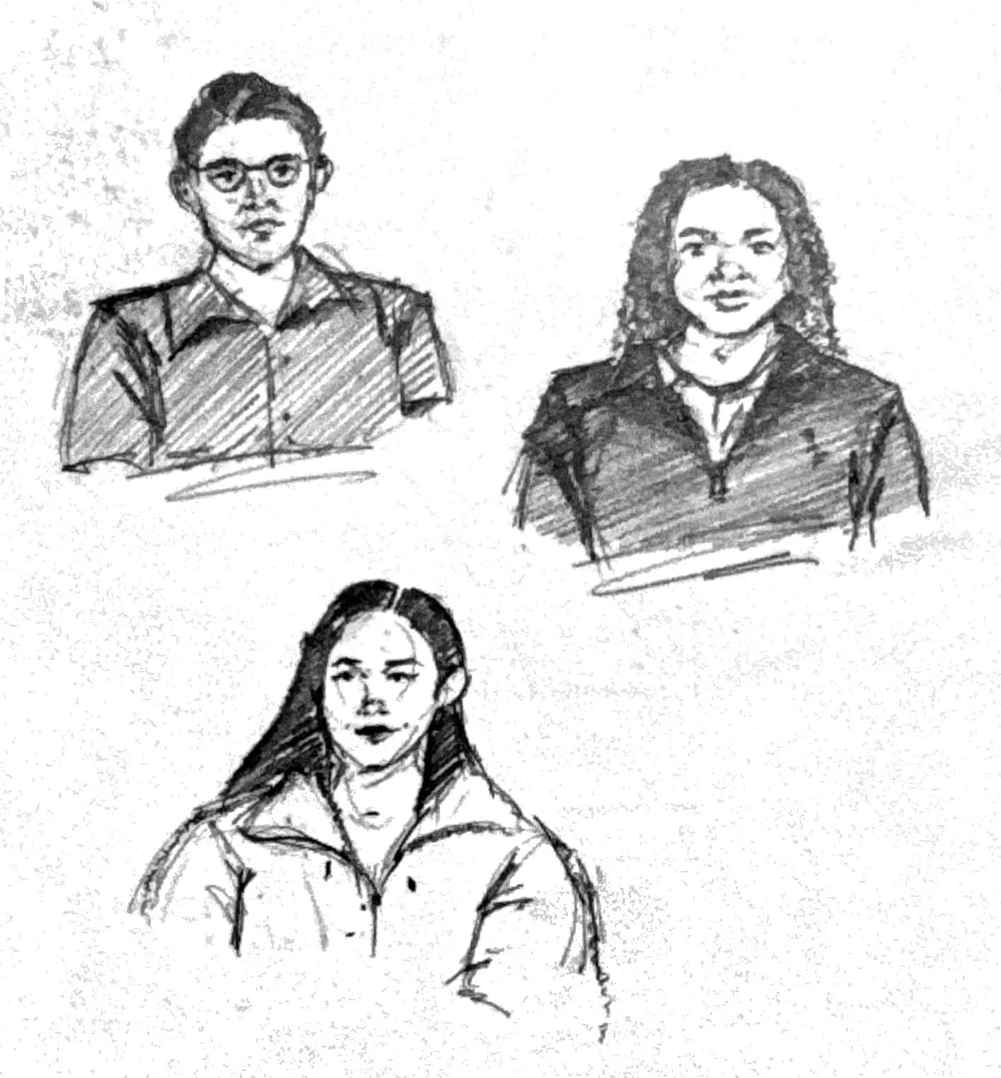 three portrait studies