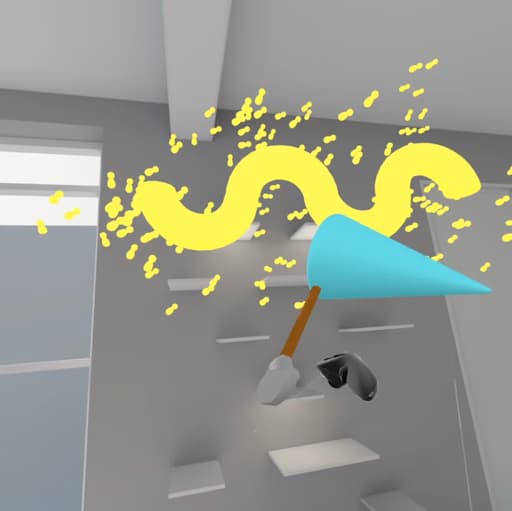 shapesxr prototype of catching fireflies with a net